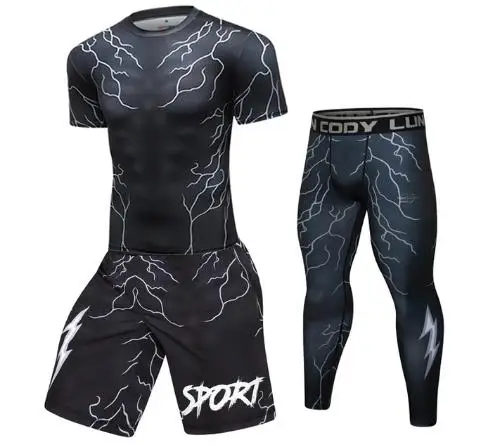 thumbnail image 1 of Nueva camiseta de boxeo Bjj, camiseta deportiva MMA, conjunto de pantalones cortos, camisetas de protección contra erupciones para hombres, camisetas de Jiu Jitsu, suéter de Muay Thai en 3D, pantalone, 1 of 5