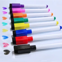 YIBAI 8Pcs Magnetische Whiteboard Stift, Zeichnung und Aufnahme Magnet Löschbaren Trockenen Weiß Board Marker Für Büro Schule Liefert