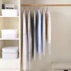 Transparent PEVA Clothes Covers Hanging Garment Bag Dress Clothes Suit Coat Dust Cover Home Storage Bags Closet Organizer ► Photo 3/6