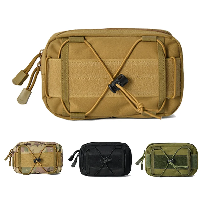 Открытый Чехол Molle для кемпинга, альпинизма, спортивный нейлоновый тактический ремень, Маленький Карманный военный кошелек, поясная сумка для путешествий, охоты, сумка