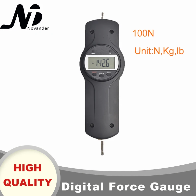 

100N 10Kg 22lb Economic Dynamometer Force Gauge Push and Pull Tester Meter Measuring Instruments