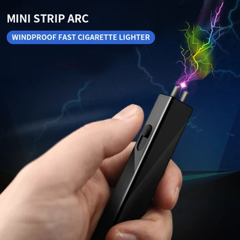 

Electric Arc Lighter Ultra-thin USB Rechargeable Flameless Windproof For Cigarette Candle With USB Cable ^_^