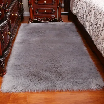 

Lange Haar Feste Teppich Wohnzimmer Deco Haut Flauschigen Matte Pad Stuhl Sofa Abdeckung Plain bereich Teppiche fornite circle