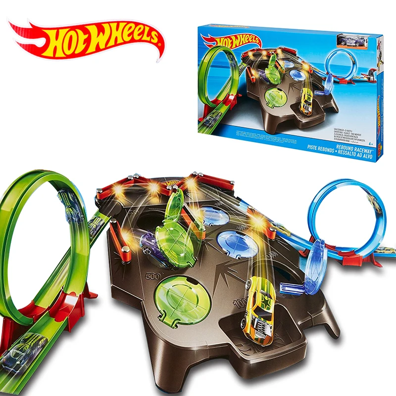 Оригинальная модель гоночного трека Hot Wheels игрушечная круглая прыгающая