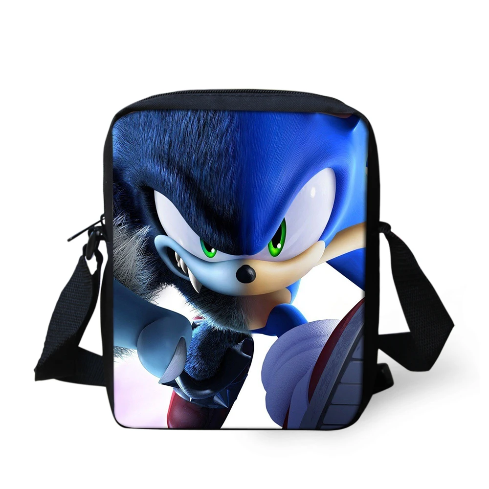 Sonic The Hedgehog, маленькие сумки-мессенджеры для женщин, мини-сумка на плечо для детей, мальчиков и девочек, мультяшная маленькая Повседневная Сумка кросс-боди, сумки на лямках - Цвет: CDGX2082E