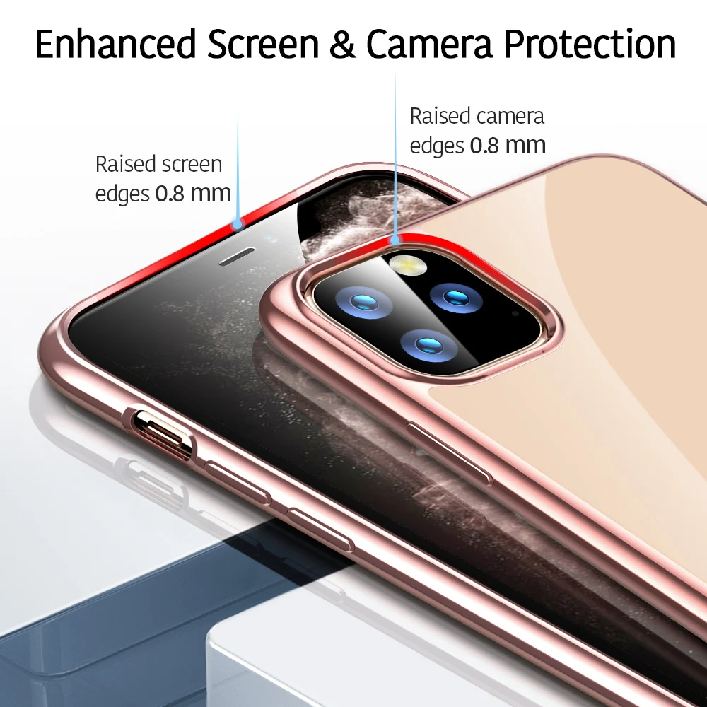 Чехол ESR для iPhone 11 Pro Max, мягкий чехол из ТПУ с рамкой для телефона iPhone 11 Pro, Роскошный ультра тонкий полный Чехол для iPhone 11