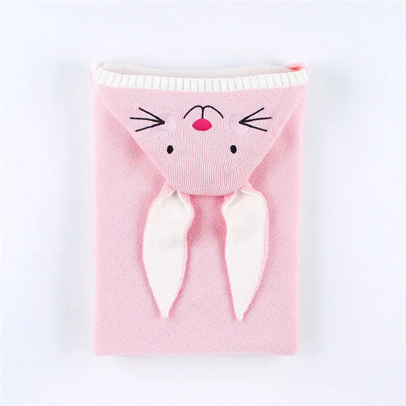 Baby stroller sleeping bag Winter Newborn Baby Warm Cartoon Knitt Swaddle Hooded Blankets Wrap Sleeping Bag baby blanket #4O22 (6)