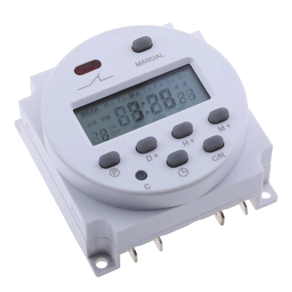 Timer Switch for Solar Lights Digital Programmable Timer DC/AC 12 Volt hot for Led Lamp Water Heater Sprayer