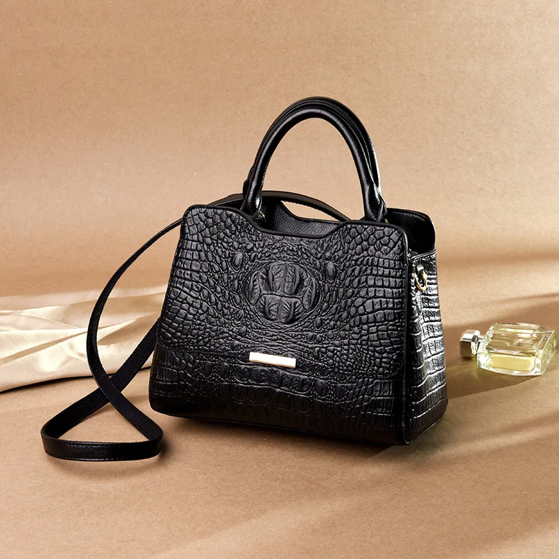 

Brand Fashion Crocodile Pattern Large Capacity Handbags Totes Bags for Women Shoulder Crossbody Bags Purses Evening Clutch 2019