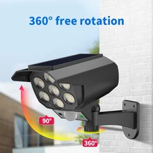 

Simulation Monitoring Solar Light Home Outdoor Garden Lighting Led Waterproof Sensor Lamp Anti-Thief Remote Control Wall Lamps