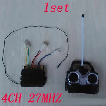 

1Set DIY Parts High Power 4CH 27MHZ Remote Controller with 6V Receiver Kit Control RC Children's Electric Car Model Transmitter