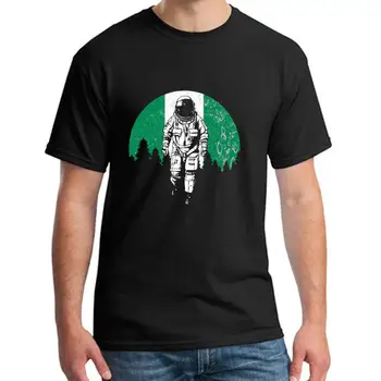 

Printed astronaut moon nigeria flag tee t shirts women 3xl 4xl 5xl short sleeve pattern