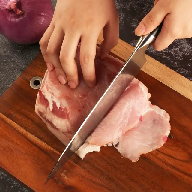 Sunnecko Keemake 8 Hüvelykes Professzionális Séf Kés Folyékony Fém 65 Hrc Penge G10 S/S Fogantyú Konyhai Kések Főzési Eszközök - Image 6