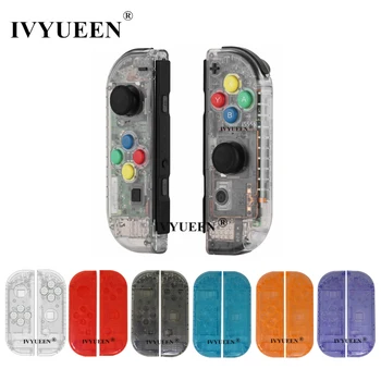 

IVYUEEN for Nintend Switch NS JoyCon Controller Housing Shell Case Clear Transparent for Nintendo Switch Joy Con Crystal Cover