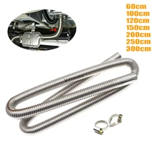 

60-300cm Air Parking Heater Stainless Steel Exhaust Pipe Tube Gas Vent Fit Air Diesels Parking Tank Car Heaters Accessories