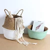 Storage Baskets laundry Seagrass Baskets Wicker Hanging Flower Pot Baskets Storage Flower Home Pot panier osier basket for toys ► Photo 2/6