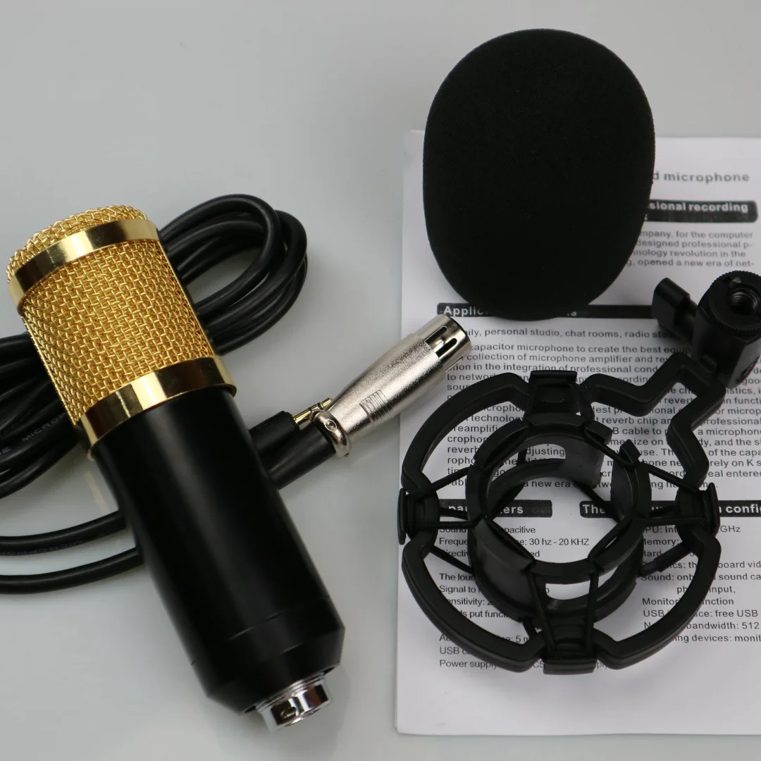 Capacitor microphone mobile computer network K song condenser mics