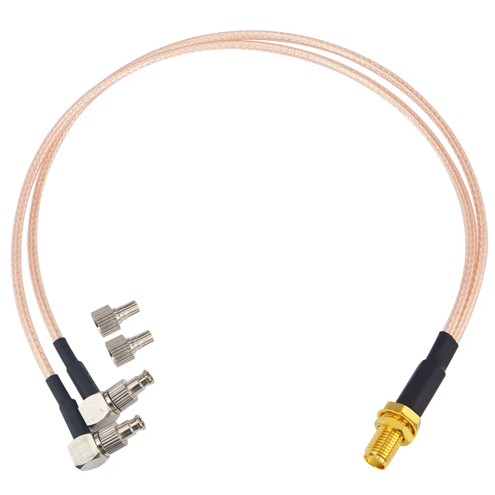 SMA Гнездовой к Y Тип 2 X Разъем TS9 Male/CRC9 Male/MCX Male сплиттер Сумматор кабель Pigtail RG 316 15 см