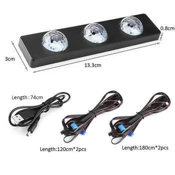 

5V LED Ambient Light 3.2W 13.3cm * 3cm Interior USB LED Atmosphere Light