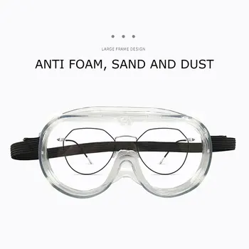 

Fully Enclosed Clear Vented Safety Goggles Eye Protection Lab Anti Fog Glasses Lens Workplace Safety Goggles