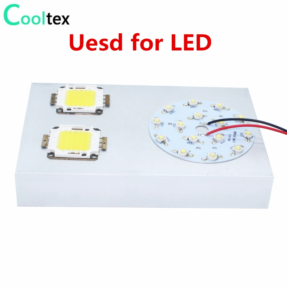 Dissipador de Calor de Alumínio 200x130x33.3 mm Radiador Refrigeração para Chip Led Amplificador de Potência Dissipação de Calor - Imagem 3