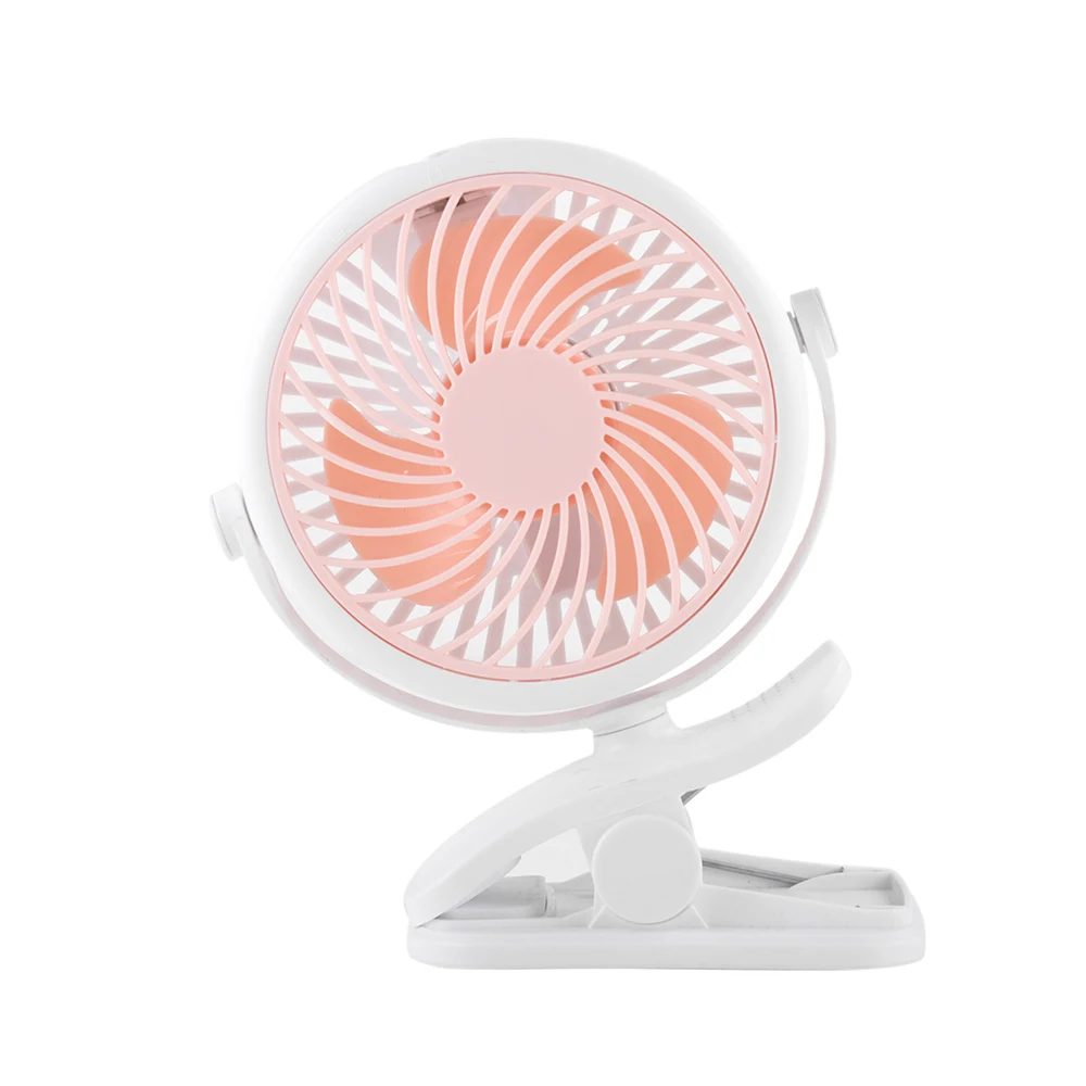 Fan Usb Rechargeable Charging Noiseless Desktop Electric Fan Small Compact Portable Desk Table Clip Wall Mute Fans 3-Speed - Цвет: G225122A