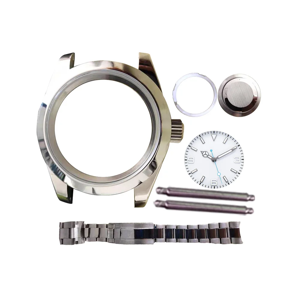8 39 мм стерильный чехол для часов из нержавеющей стали 316L Fit ETA 2836/Miyata 8215/2813, 3804 автоматический механический механизм - Цвет: 8