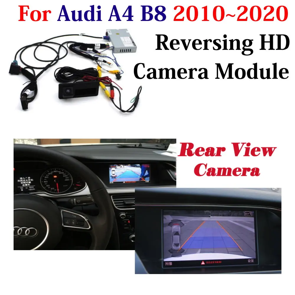 Per Audi A4 B8 B9 2010-2019 2020 Mmi Mib System Car Rear View Reverse Camera Hd Decoder Parking Cam Accessori Oem