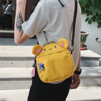 

Cute Cartoon Canvas Crossbody Girls Sling Shoulder Messenger Bag Itabag Handbag