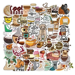 Pegatinas de grafiti de café DIY, 10/30/50 piezas, PVC personalizado, taza de agua, Maleta, casco, pegatinas para el cuerpo, venta al por mayor