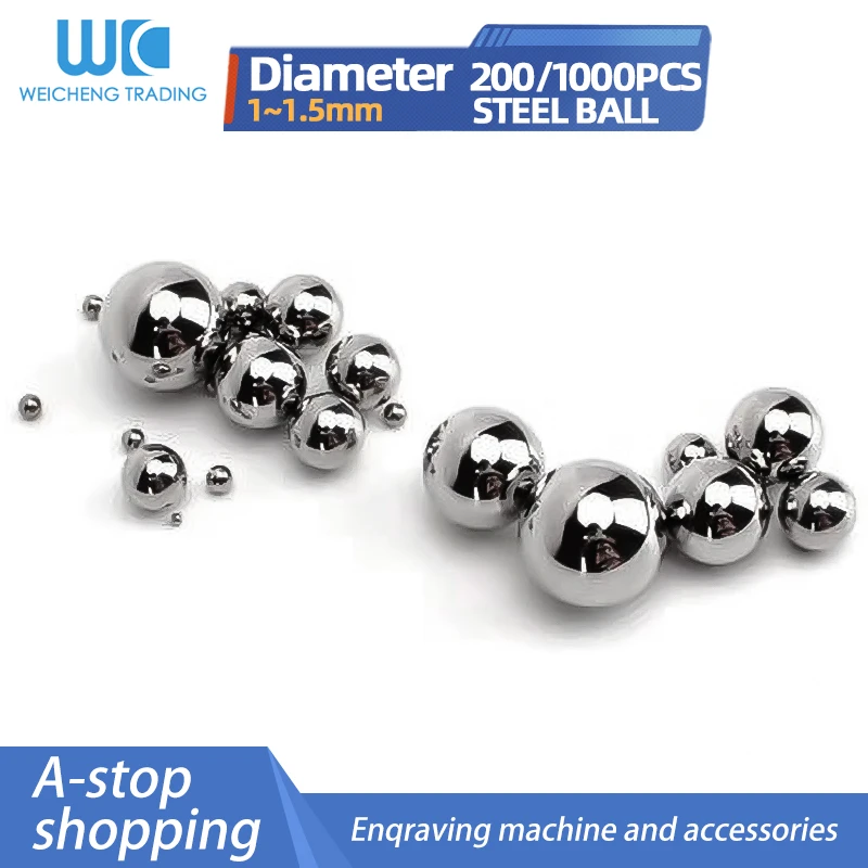 Solid Bearing Steel Ball Miniature Precision Steel Ball 1mm 1.1mm 1.2mm