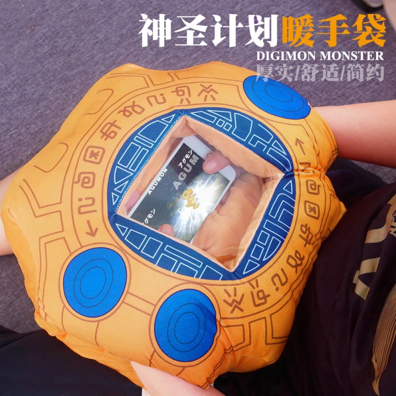 Аниме Digimon monster Digivice Косплей зимние плюшевые мягкие теплые руки теплая подушка диван кукла подушка праздничные игрушки