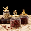 Glass Jars with Cover, Sealed Cans, Kitchen Food Storage Bottles, Creative Spice Jars, Candy Storage Bank, Tea Box Storage 3