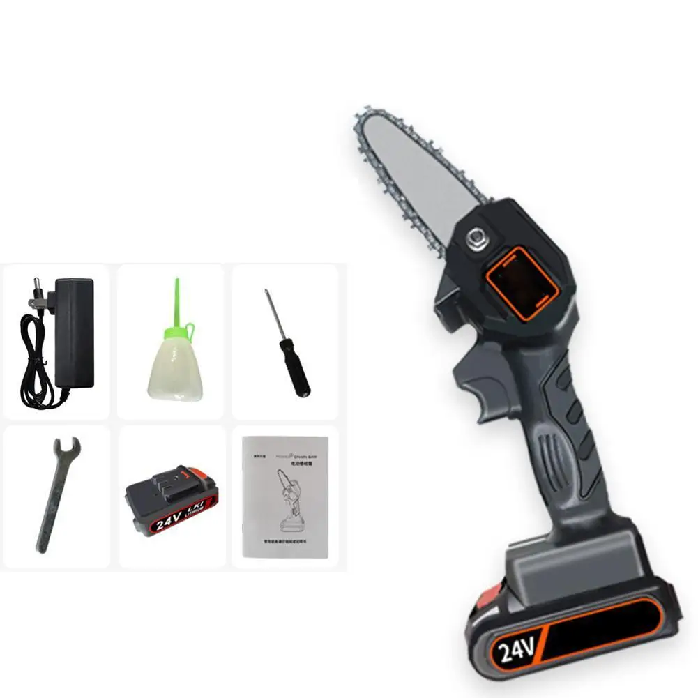 

Mini Electric Saw Chainsaw 24V For Woodworking Garden With Brushless Wood Batterys Chain Cutters Tools Saws G1W2