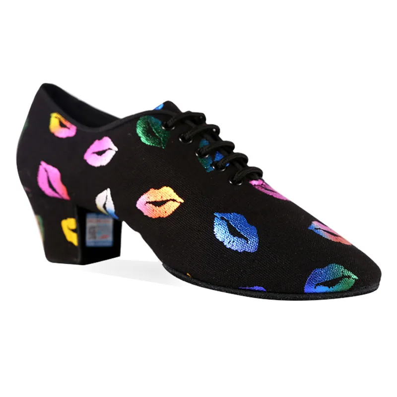 Dance Shoes Women Latin Dance Trainning Split/Straight Sole Canvas Ballroom