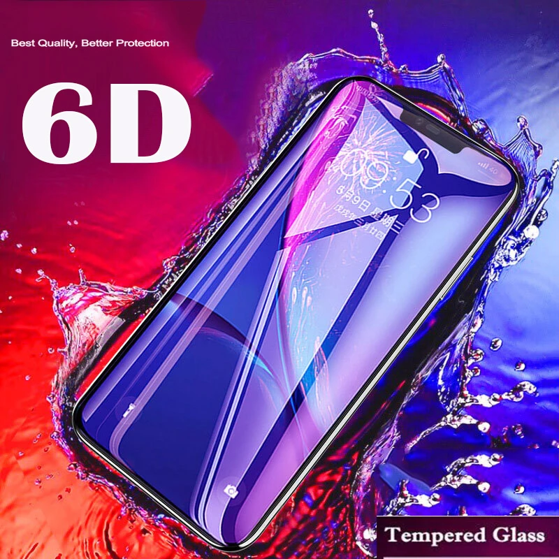 Полное покрытие 6D для Huawei Honor 7X 8X протектор экрана на Защитное стекло P20 Pro Mate 10 20 9