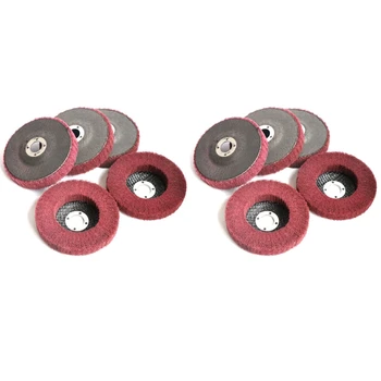 

Polishing Wheel Grinding Wheel Non-Woven Cloth Angle Grinder Polishing Wheel 10Pcs