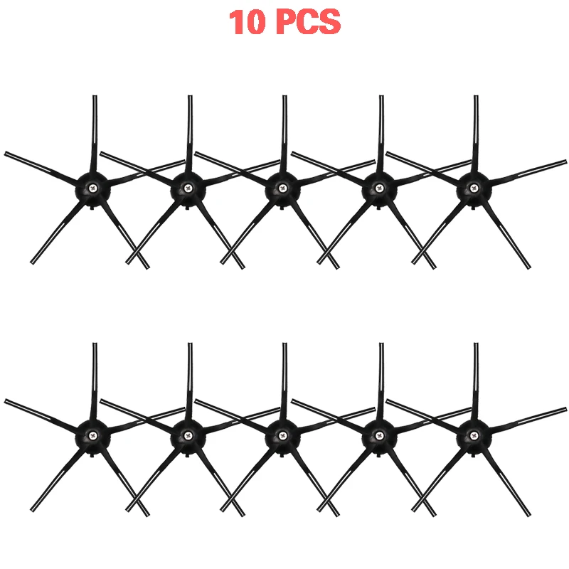 

6/10 PCS Black 5 Arms Side Brush for Xiaomi MI Robot for Roborock S50 S51 S55 S5 MAX S6 Xiaowa E35 E2 Vacuum Cleaner Parts