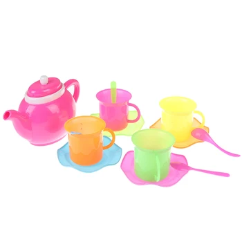 

Hot children's puzzle play house toy fashion environmental protection material simulation tea set toy
