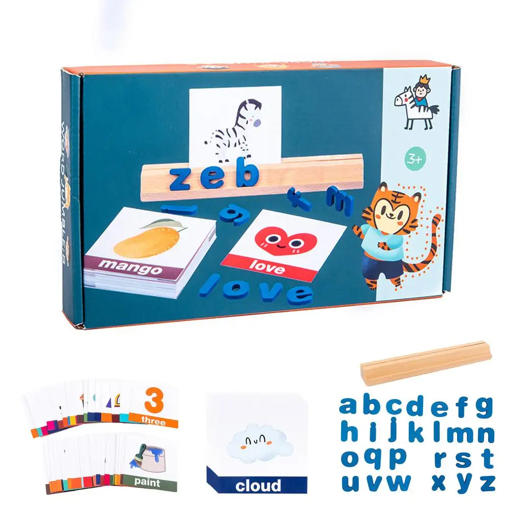 

Игра с буквами для детского сада, обучающие игрушки для дошкольного возраста, орфографические игры для детей и для чтения, лучший подарок