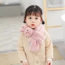 Для малышей, детей, зимняя теплая одежда для шеи с кроликом