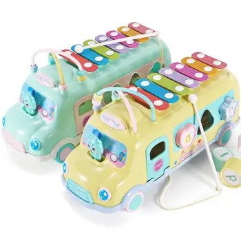 

LeadingStar Popular Baby Kid Music Knocking Piano Bus Developmental Gift Educational Toys