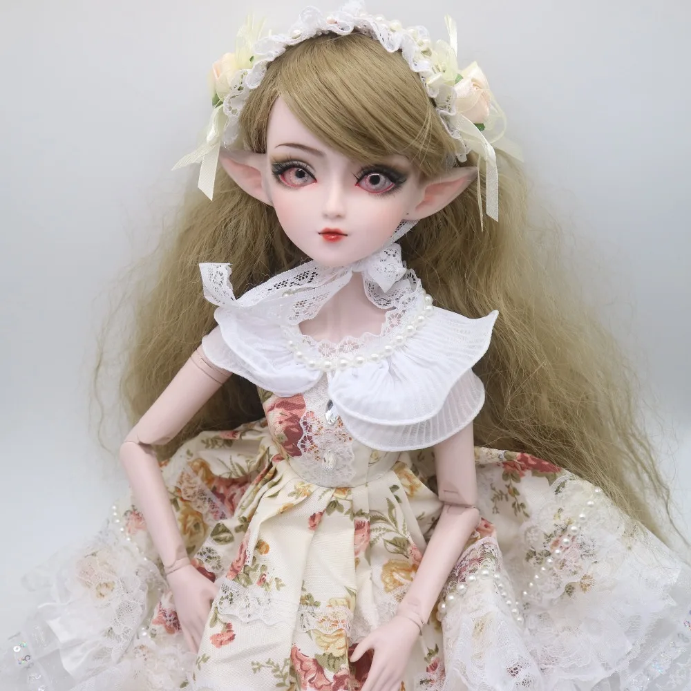Индивидуальные BJD куклы эльф кукла DIY пластиковая кукла 24 шарнира шарнирная кукла 58 см