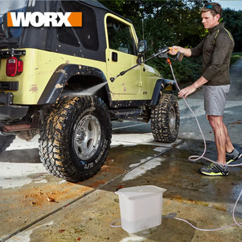  WORX 20V lithium battery high pressure cleaner WG629E self-priming portable car high pressure washe