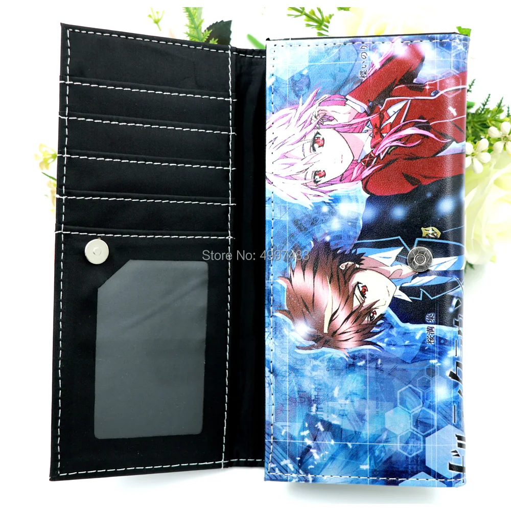 Guilty Crown Аниме Синтетический кожаный кошелек ouma shu и YUZURIHA INORI длинный кошелек