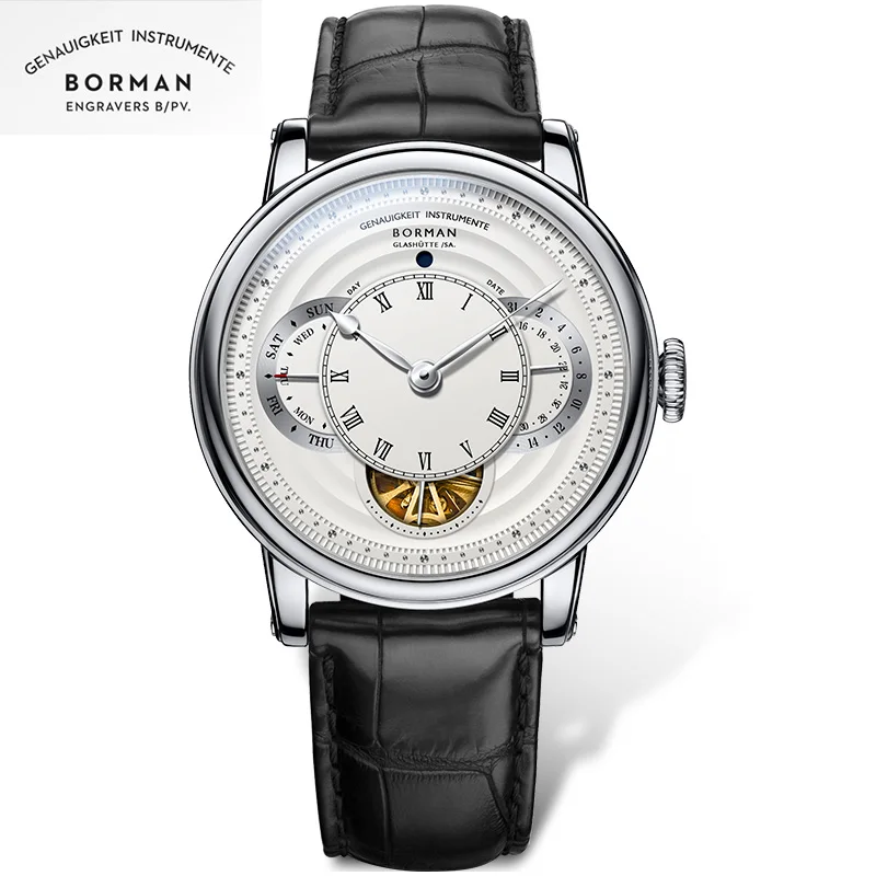 BORMAN men automatic watches luxury brand mechanical self wind