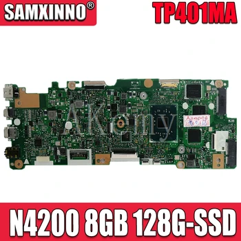 شراءمع N4200 8G-RAM 128G-SSD محمول اللوحة الأم ل For Asus Vivobook الوجه TP401NA TP401N TP401MA TP401M اللوحة 100% اختبار جيد