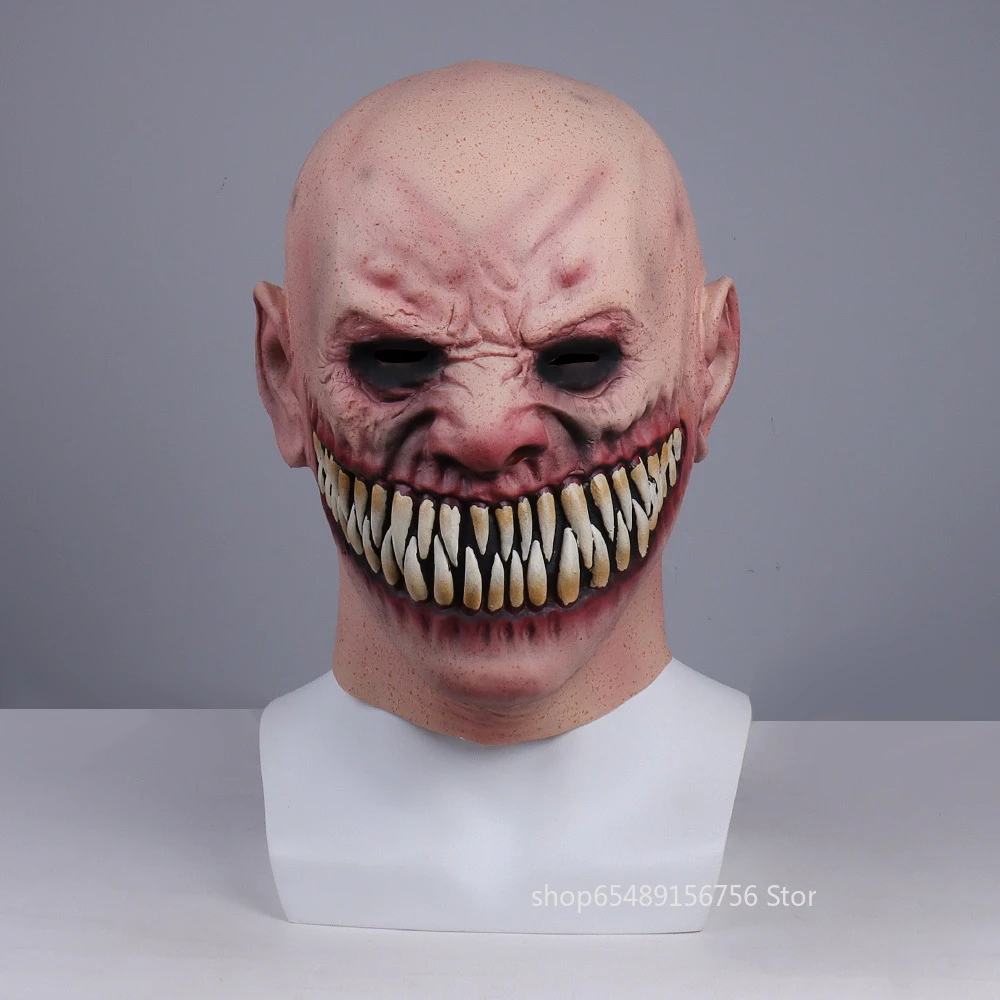Anime Creepy Stalker Mask Big Teeth Smile Face Masques Cosplay Mascarillas  Carnival Halloween Carnival Costumes Party Props Gift - Masks & Eyewear -  AliExpress