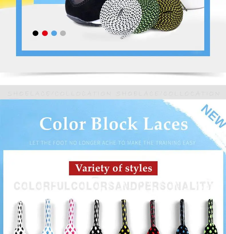1 Paar Flache Zweifarbige Schnürsenkel für Sneakers Polyester Karierte Doppelschichtige Hohlschnürsenkel für Schuhe Sport Tennis Schnürsenkel – Detail 2