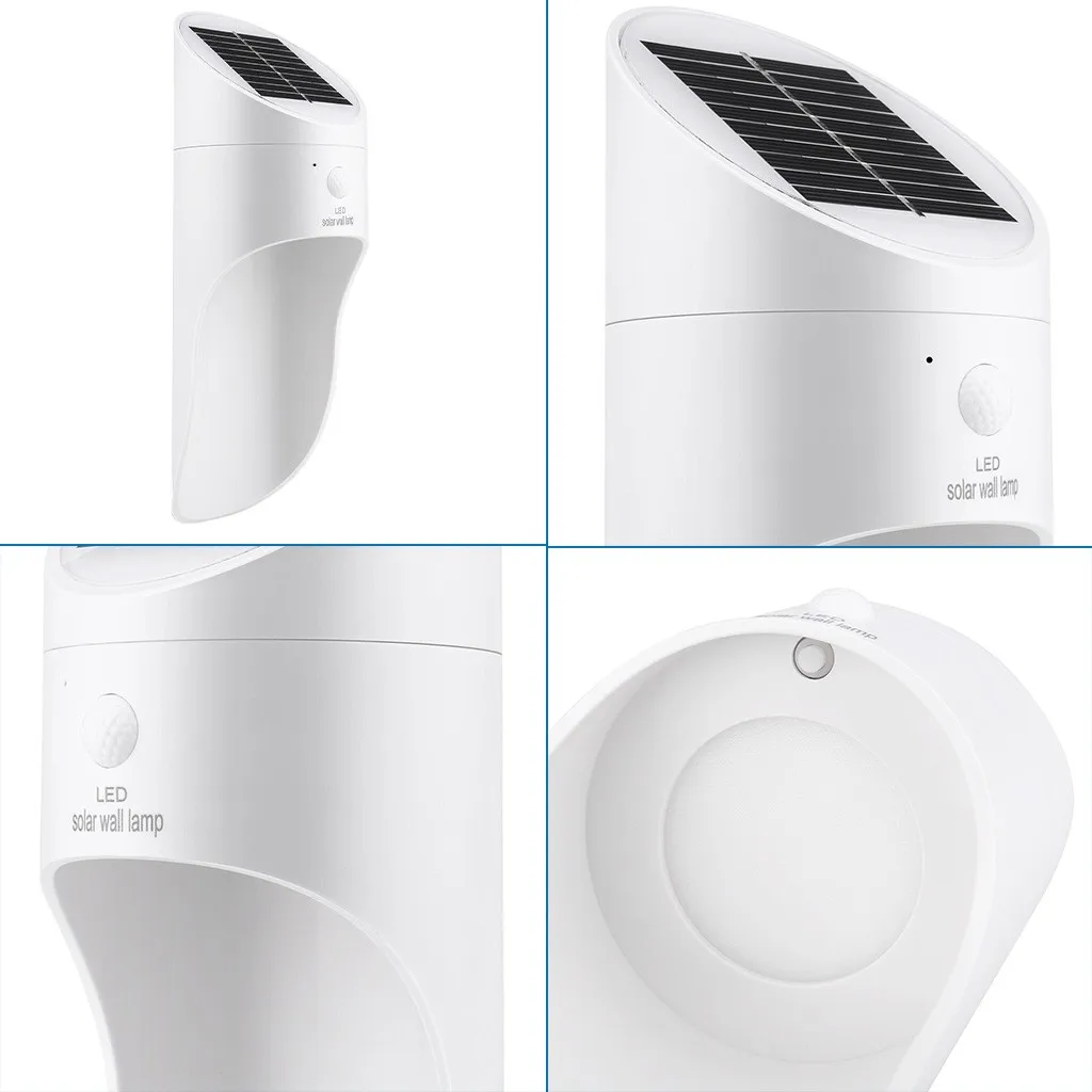 New 15LED Outdoor Courtyard Waterproof Human Body Induction Solar Wall Light Safety